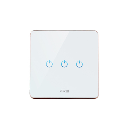 CN Standard ZigBee smart wall switch touch control 3 switches