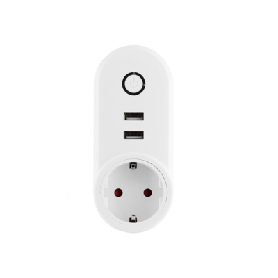 Smart WiFi Power EU Plug Outlet Socket with USB 