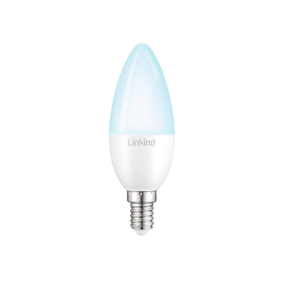 Linkind Zigbee LED 5.4W C35 bulb E14, dimmable & tunable