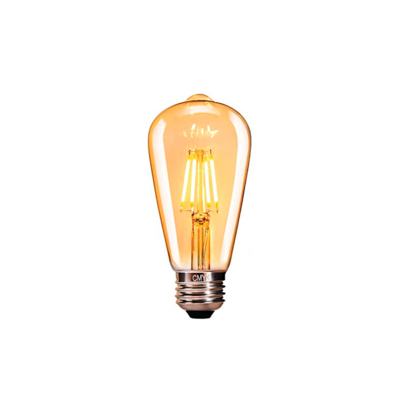 Müller Licht Tint retro filament LED-bulb E27, Edison bulb gold, white+ambiance (1800-6500K)