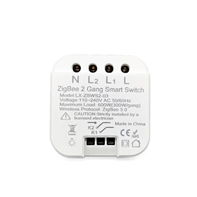 Zigbee 2 Gang Smart Switch