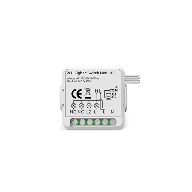 2CH Zigbee Switch Module - Sprut.AI