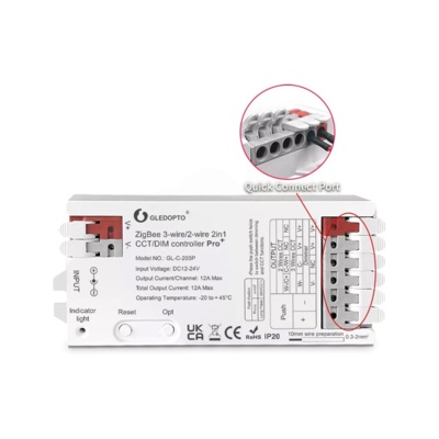 Zigbee 3-wire/2-wire 2in1 CCT/DIM Controller Pro+