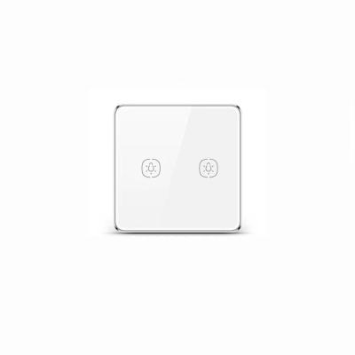 Zemismart Tuya Zigbee выключатель с алюминиевой рамкой 2CH