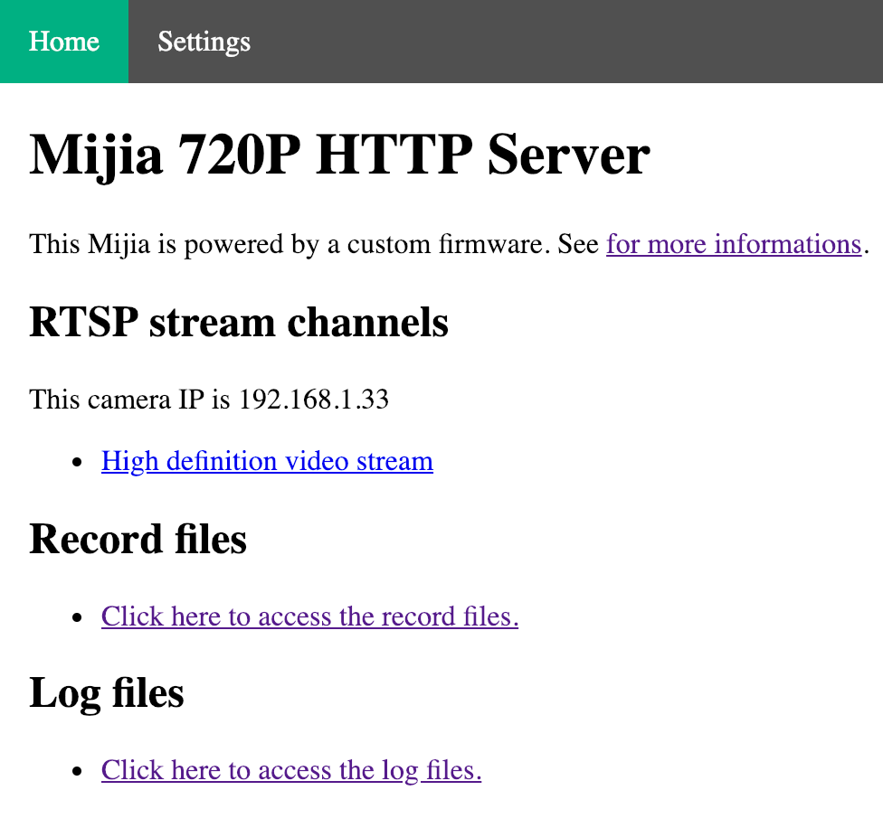 House Blog Xiaomi Mi Home Security Camera 360 Rtsp