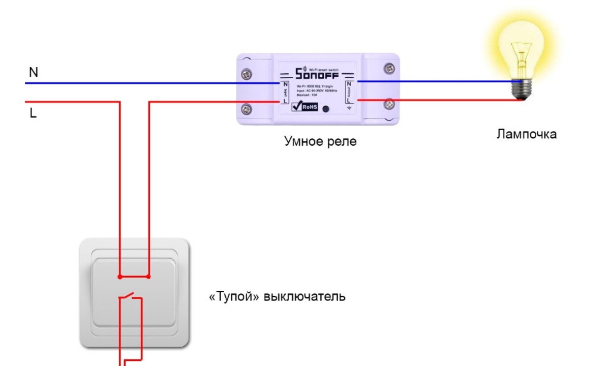 Схема подключения проходных выключателей Livolo